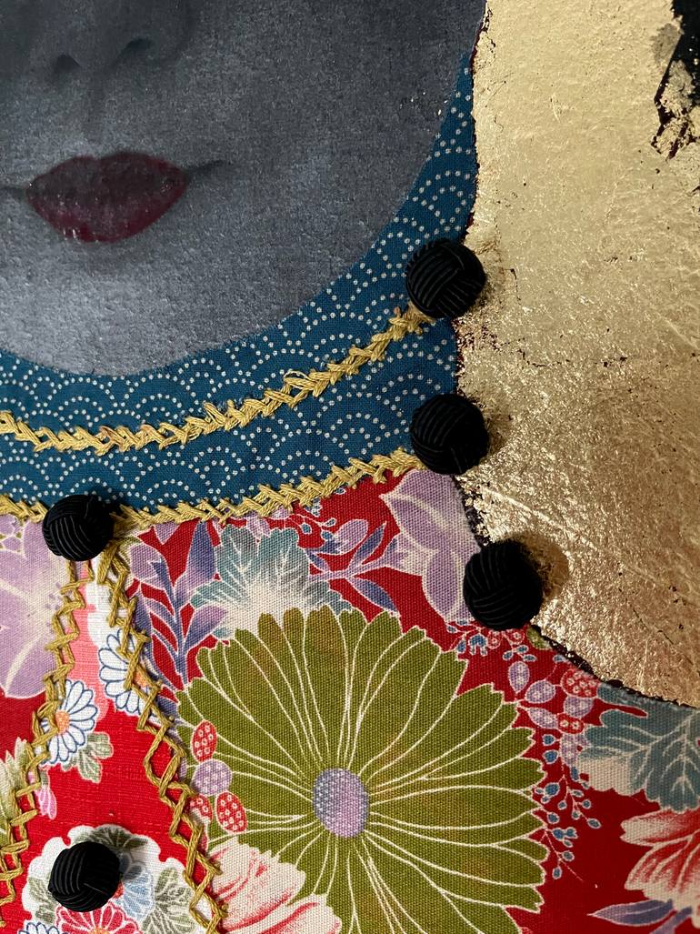 Original Contemporary People Mixed Media by Jacinthe Lamontagne-Lecomte