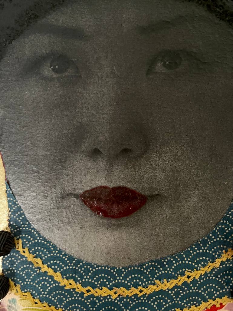 Original Contemporary People Mixed Media by Jacinthe Lamontagne-Lecomte