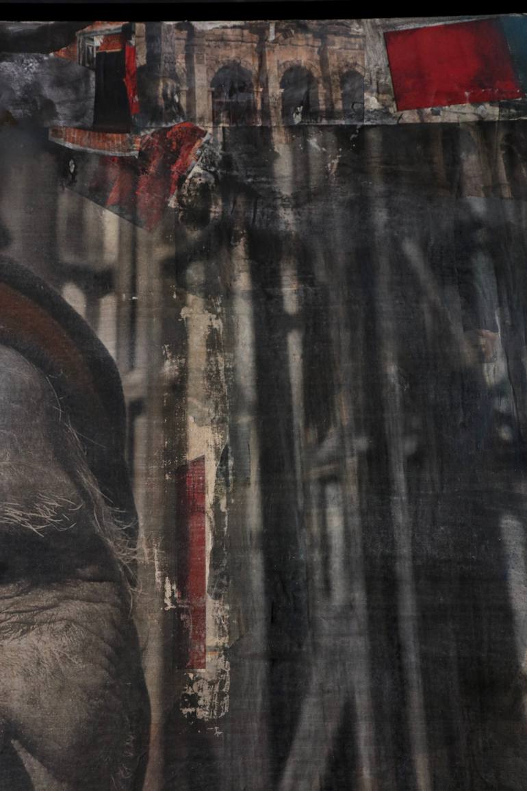 Original Photorealism Men Mixed Media by Jacinthe Lamontagne-Lecomte