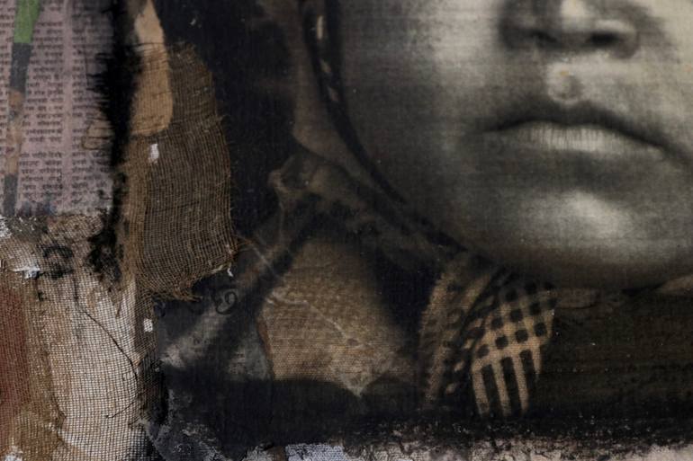 Original Photorealism Children Mixed Media by Jacinthe Lamontagne-Lecomte