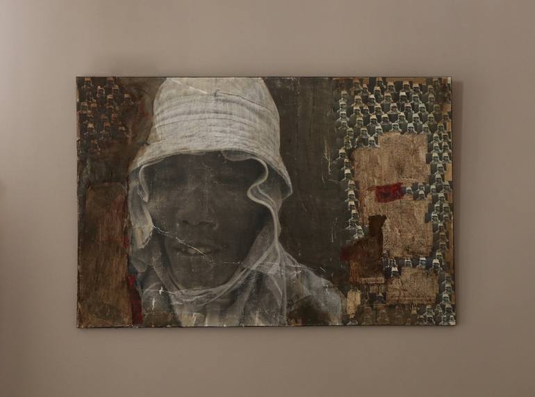 Original Men Mixed Media by Jacinthe Lamontagne-Lecomte