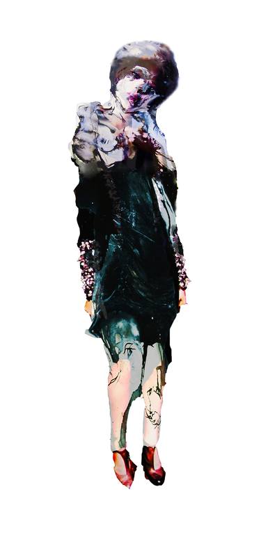 Original Conceptual Fashion Mixed Media by Thelma Van Rensburg