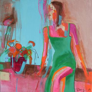 Original Abstract Women Paintings by Rita Ziegler