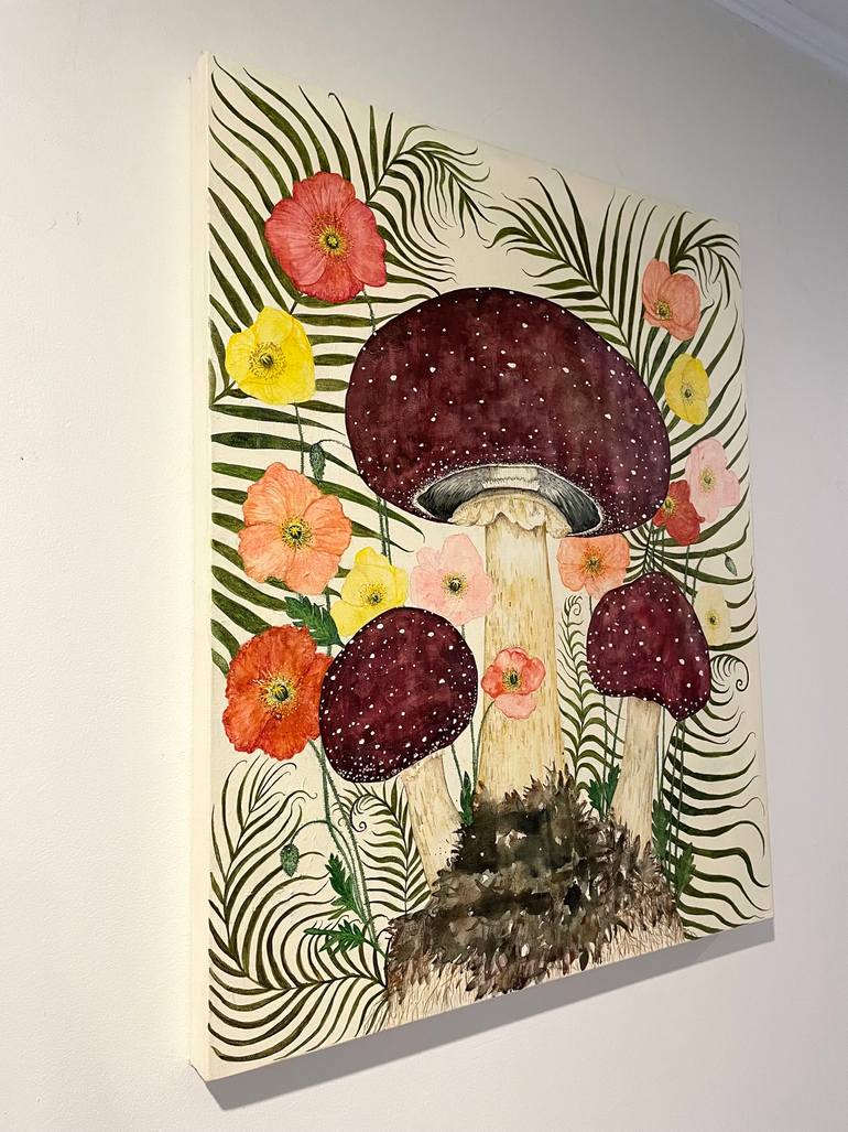 Original Folk Botanic Painting by Emily Mcphee