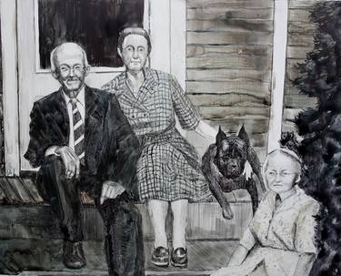 Original Figurative Family Paintings by Emily McPhee
