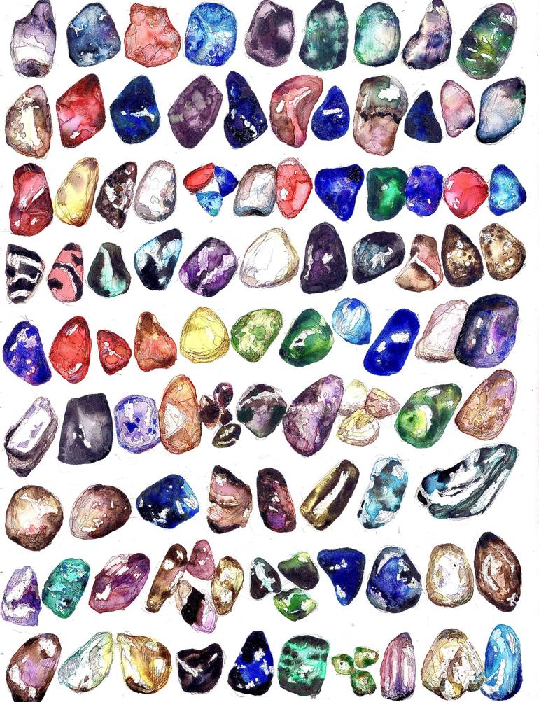 painting with gemstones