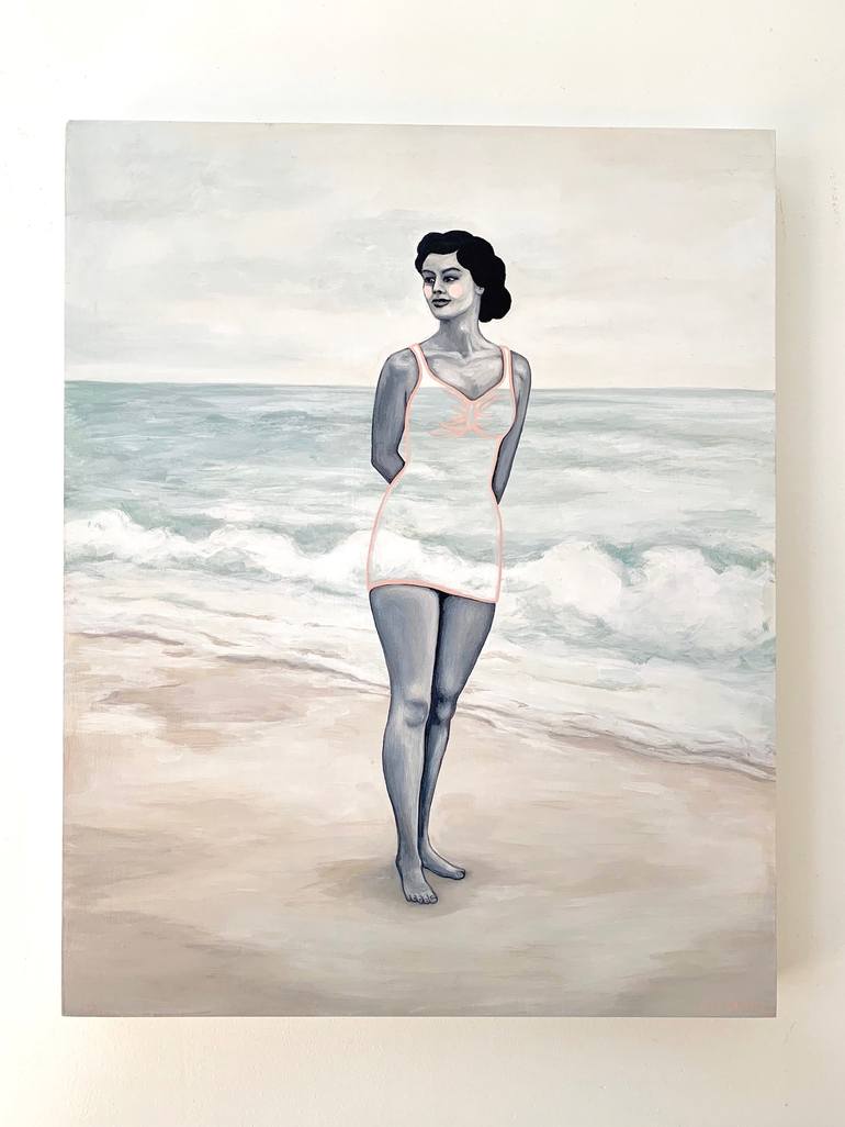 Original Figurative Beach Painting by Shawna Gilmore