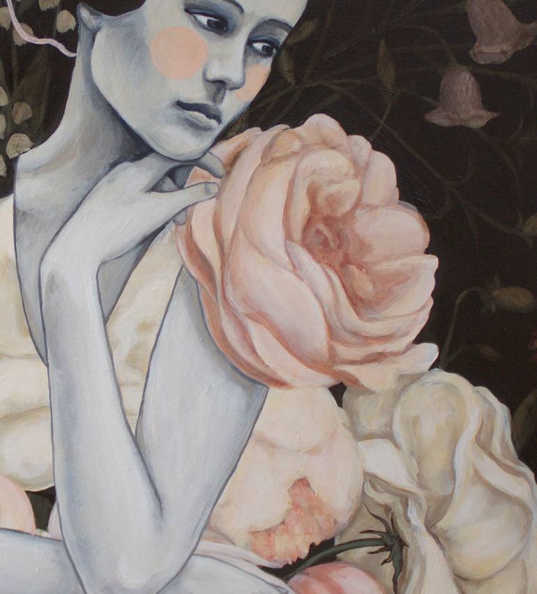 Original Figurative Floral Painting by Shawna Gilmore
