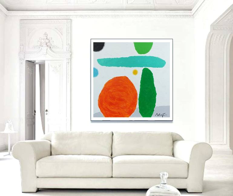 Original Pop Art Landscape Painting by Alejos Lorenzo