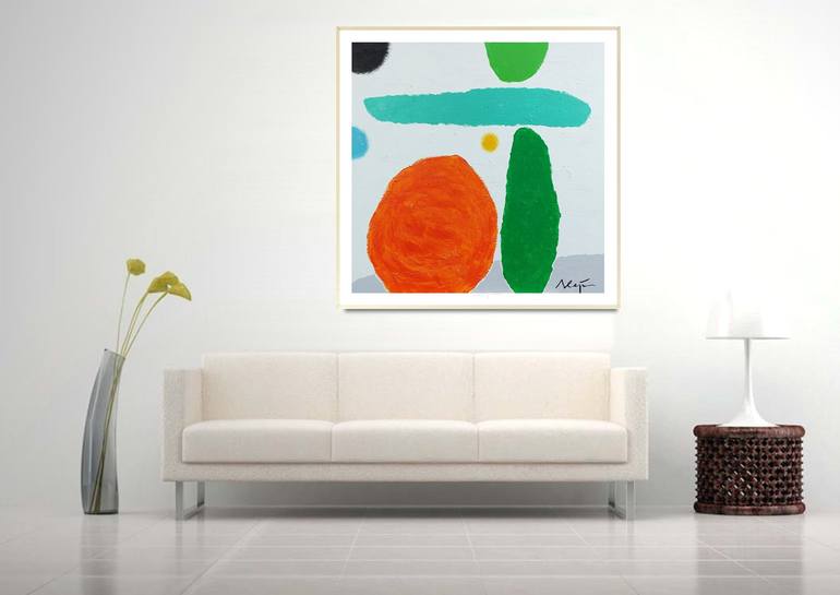 Original Pop Art Landscape Painting by Alejos Lorenzo