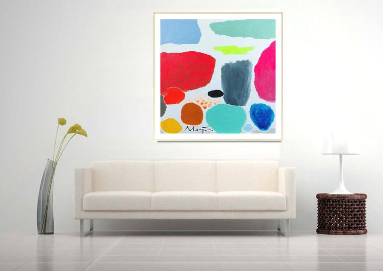 Original Pop Art Landscape Painting by Alejos Lorenzo