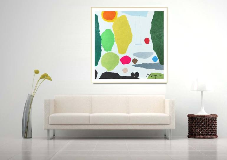 Original Abstract Landscape Painting by Alejos Lorenzo