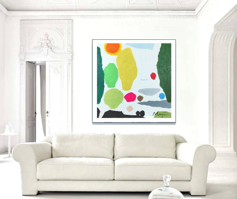 Original Abstract Landscape Painting by Alejos Lorenzo