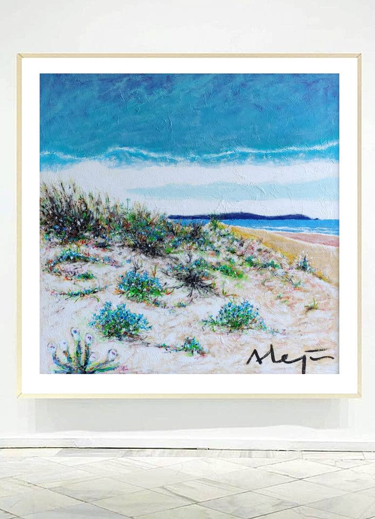 Original Beach Painting by Alejos Lorenzo