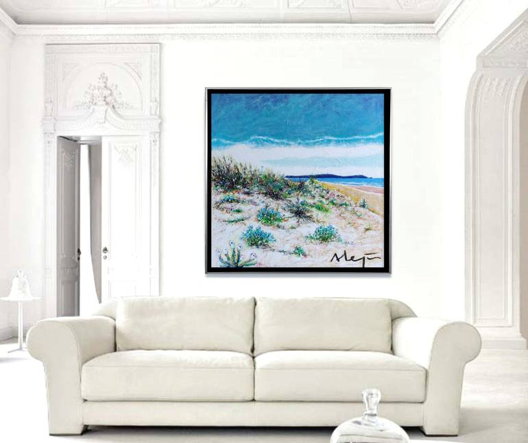 Original Beach Painting by Alejos Lorenzo