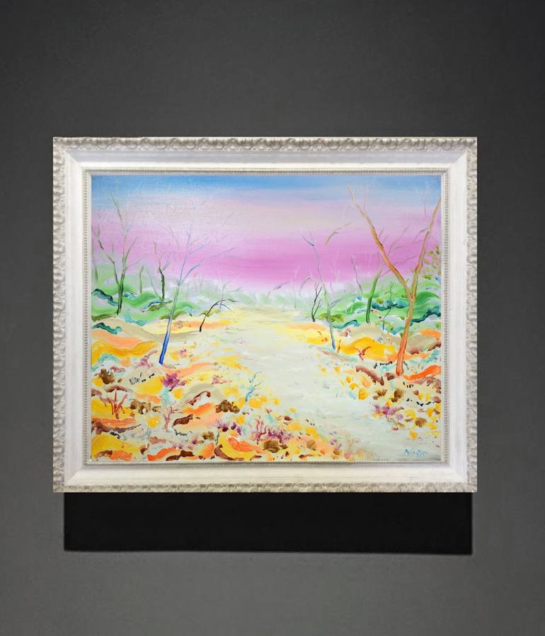 Original Impressionism Landscape Painting by Alejos Lorenzo