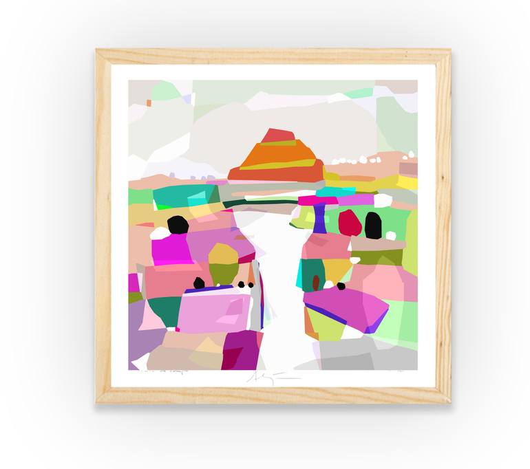 Original Pop Art Landscape Digital by Alejos Lorenzo