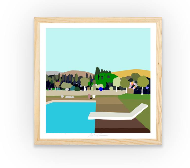 Original Pop Art Landscape Digital by Alejos Lorenzo