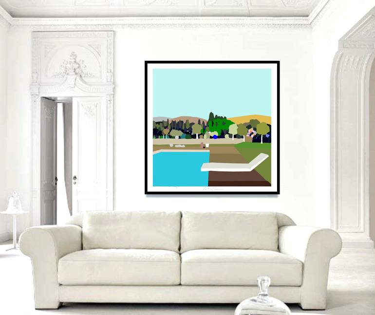 Original Pop Art Landscape Digital by Alejos Lorenzo