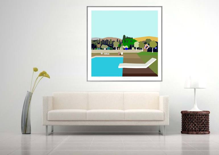 Original Pop Art Landscape Digital by Alejos Lorenzo