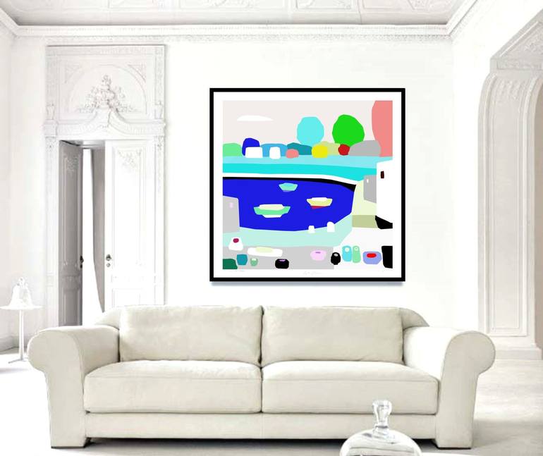 Original Pop Art Landscape Digital by Alejos Lorenzo