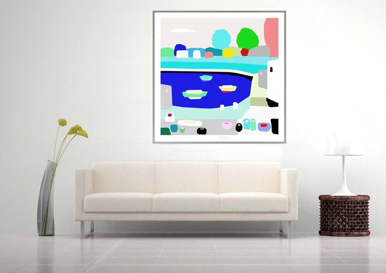 Original Pop Art Landscape Digital by Alejos Lorenzo