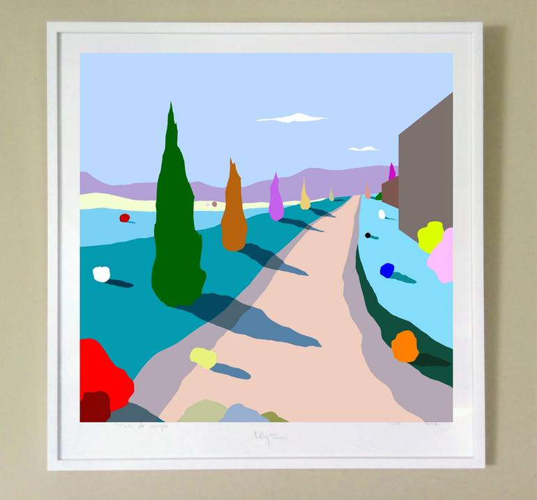 Original Pop Art Landscape Digital by Alejos Lorenzo