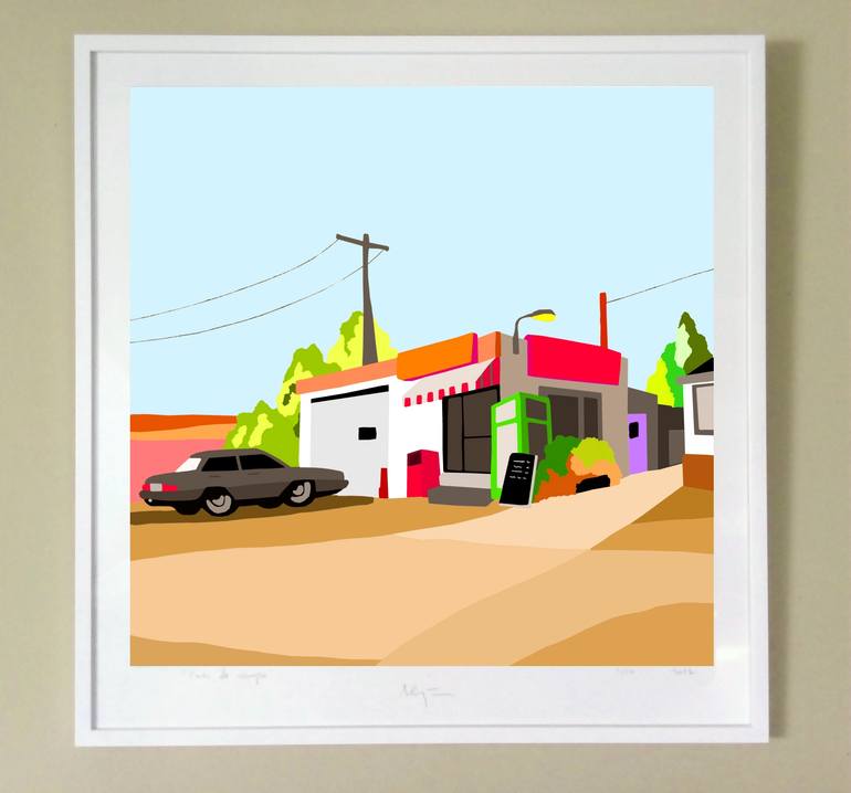 Original Pop Art Landscape Digital by Alejos Lorenzo