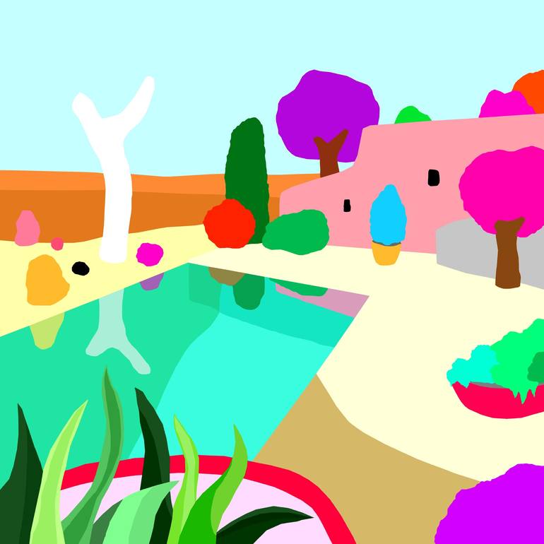 Original Pop Art Landscape Digital by Alejos Lorenzo