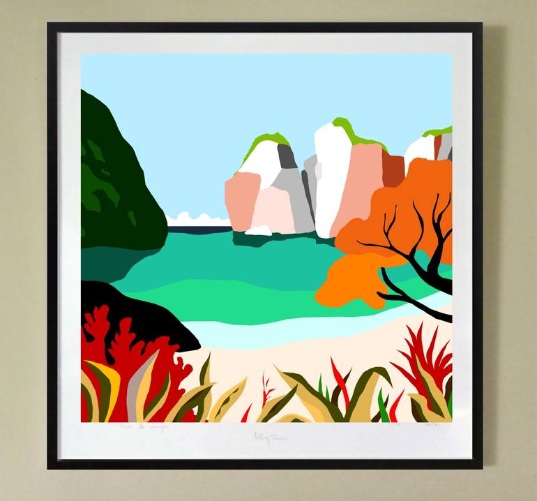Original Pop Art Landscape Digital by Alejos Lorenzo