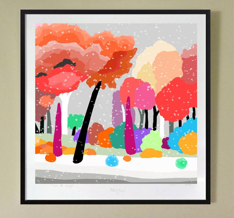 Original Pop Art Landscape Digital by Alejos Lorenzo