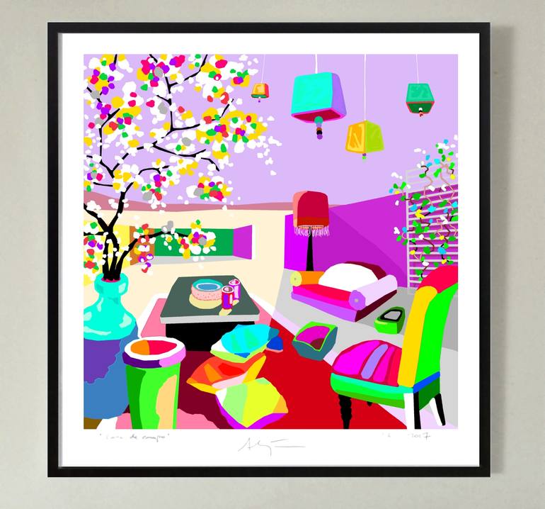 Original Pop Art Landscape Digital by Alejos Lorenzo