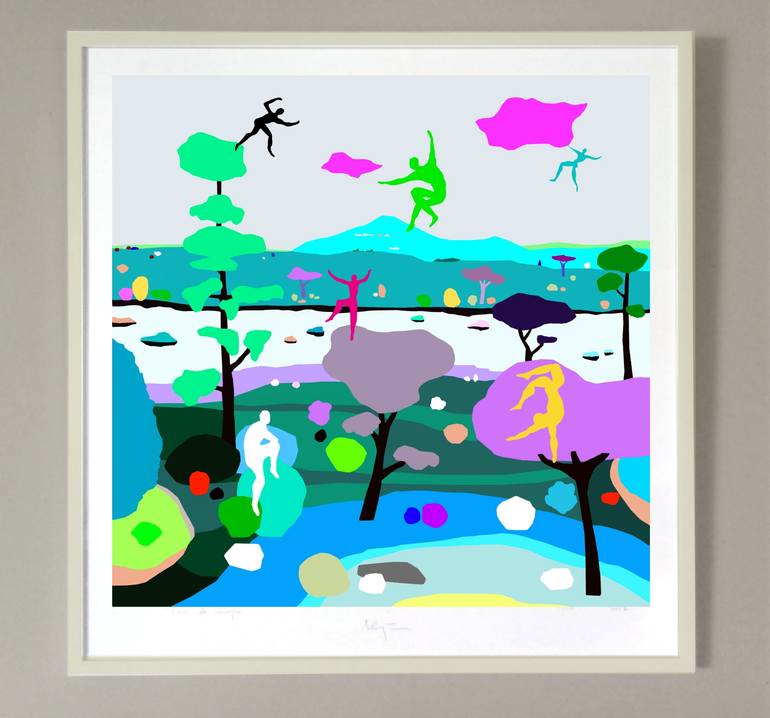 Original Pop Art Landscape Digital by Alejos Lorenzo