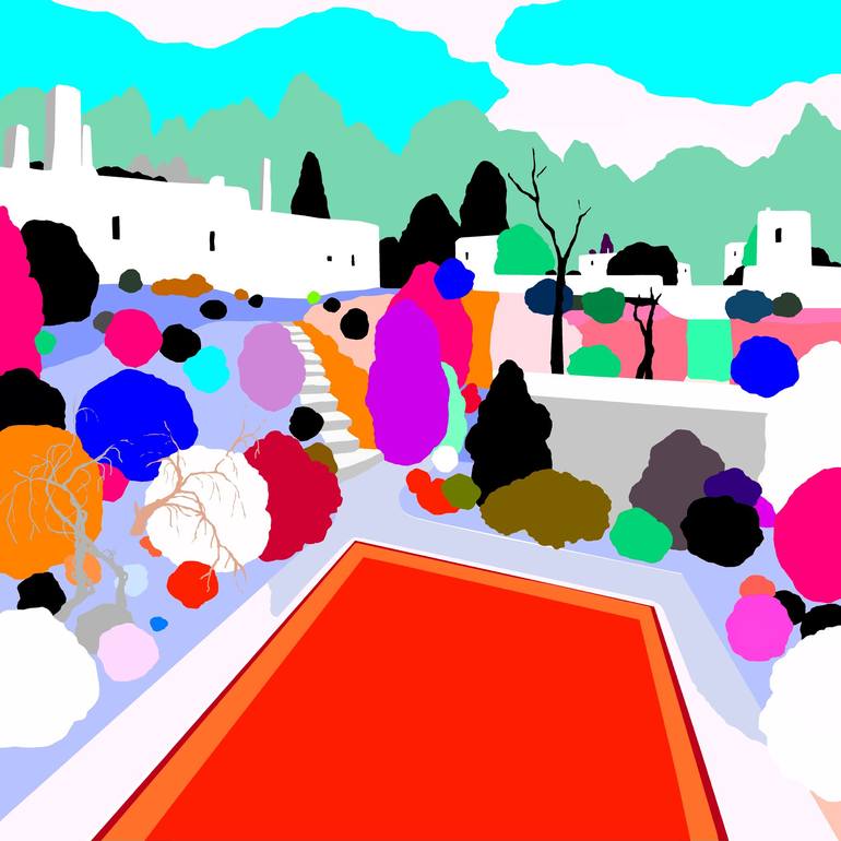 Original Pop Art Landscape Digital by Alejos Lorenzo
