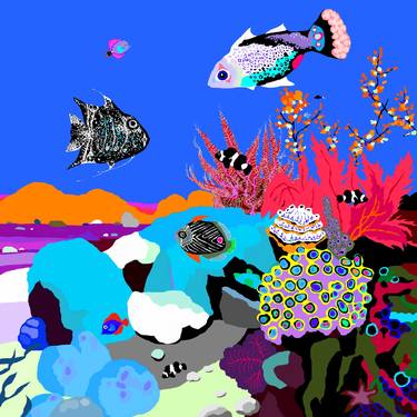 Original Pop Art Seascape Digital by Alejos Lorenzo