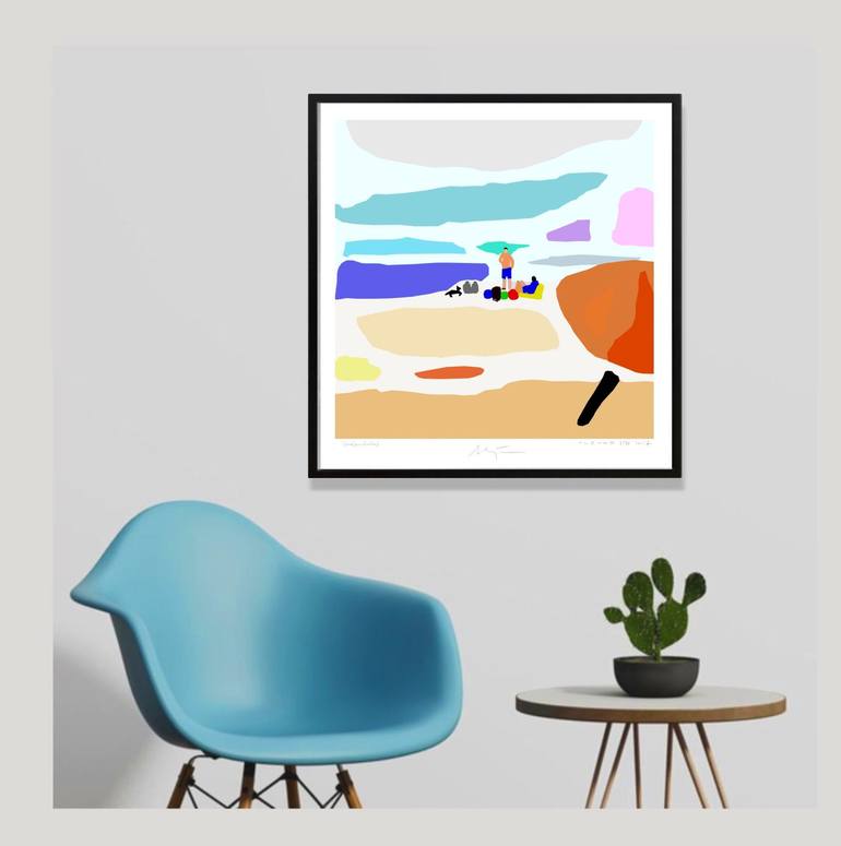Original Color Field Painting Beach Digital by Alejos Lorenzo