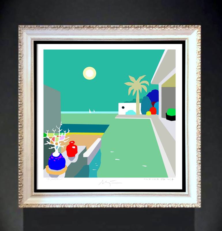 Original Color Field Painting Seascape Digital by Alejos Lorenzo