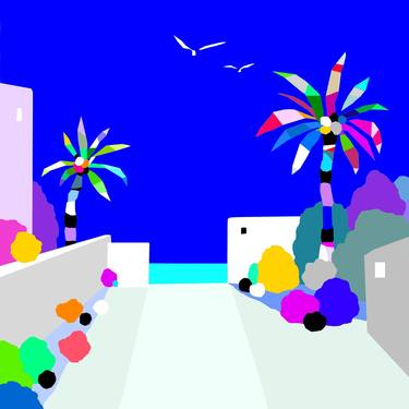 Original Color Field Painting Water Digital by Alejos Lorenzo