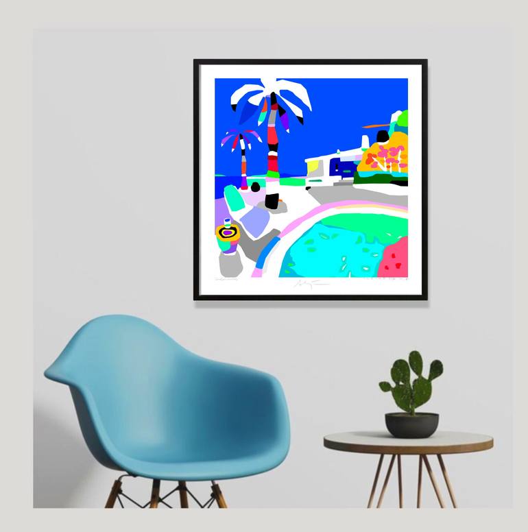 Original Color Field Painting Garden Digital by Alejos Lorenzo