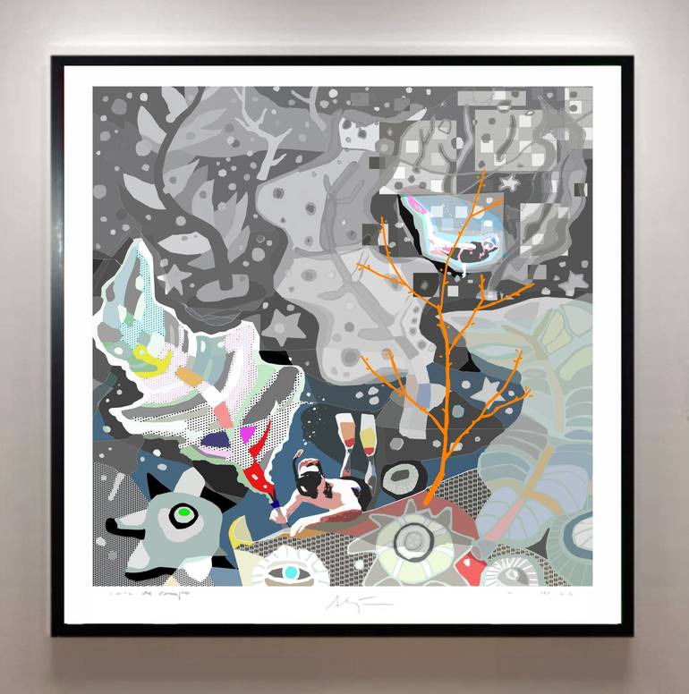 Original Pop Art Love Digital by Alejos Lorenzo