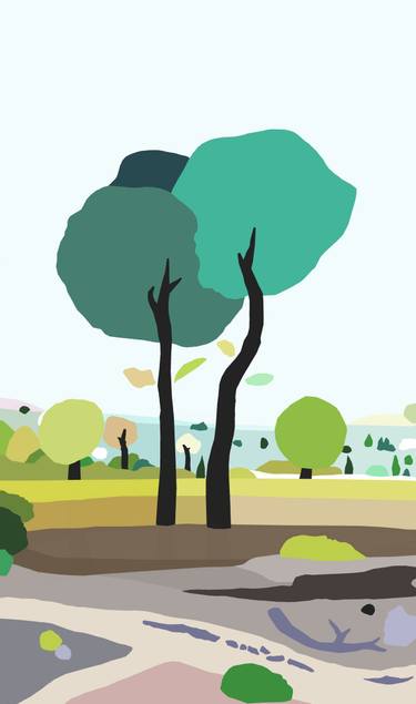 Original Contemporary Floral Digital by Alejos Lorenzo