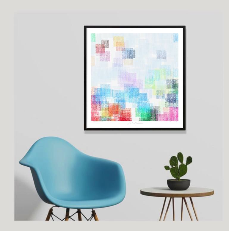 Original Color Field Painting Abstract Digital by Alejos Lorenzo