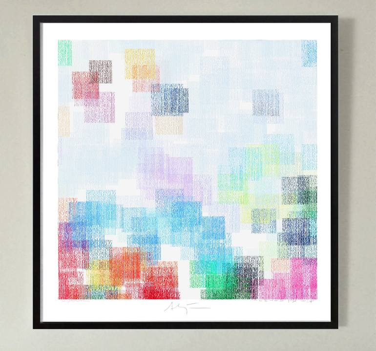 Original Color Field Painting Abstract Digital by Alejos Lorenzo