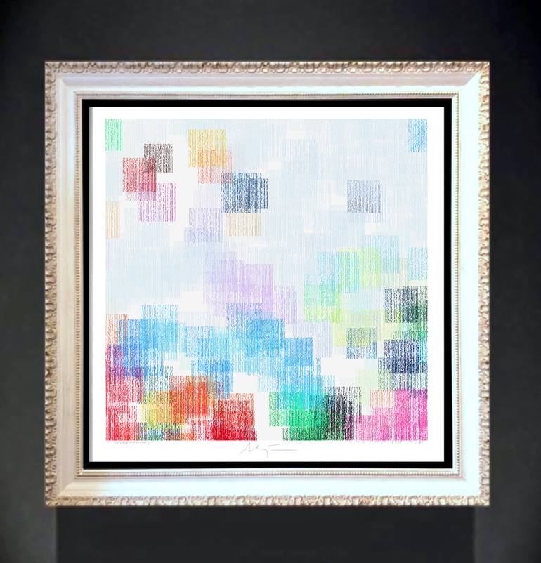 Original Color Field Painting Abstract Digital by Alejos Lorenzo