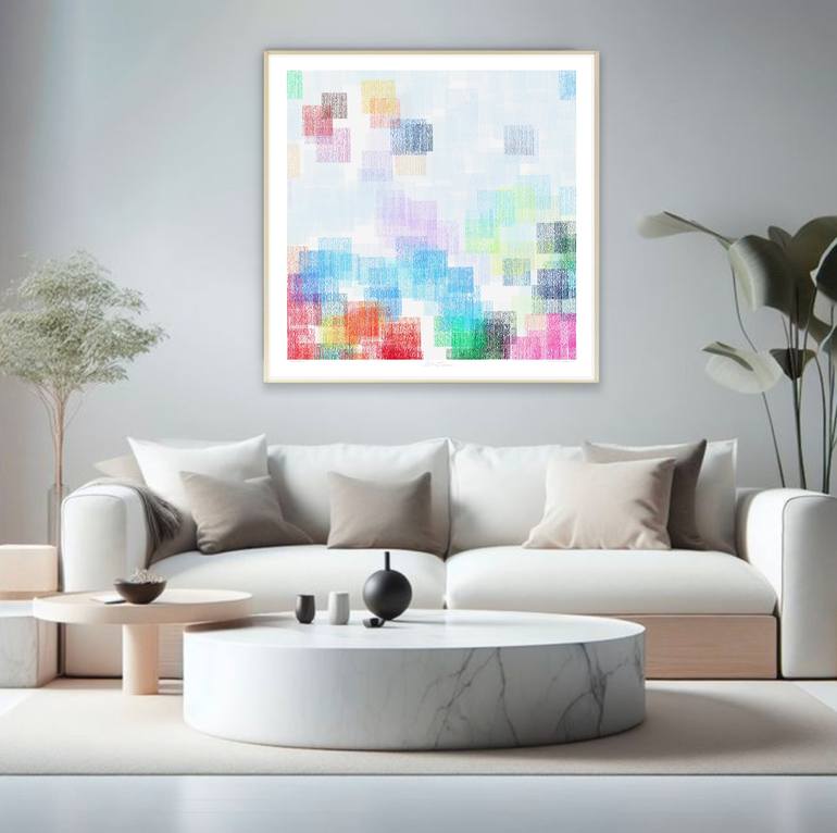 Original Color Field Painting Abstract Digital by Alejos Lorenzo
