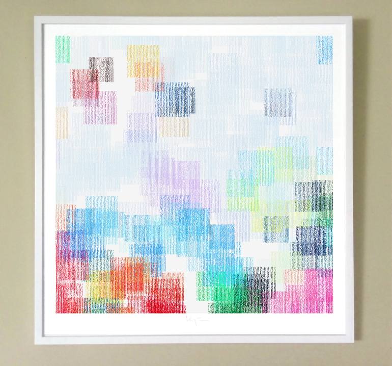 Original Color Field Painting Abstract Digital by Alejos Lorenzo