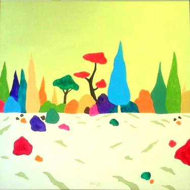 Original Pop Art Landscape Paintings by Alejos Lorenzo