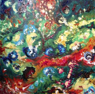 Original Abstract Expressionism Outer Space Paintings by Alejos Lorenzo