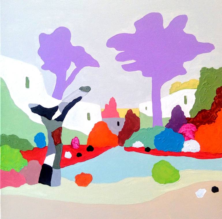 Original Pop Art Architecture Paintings by Alejos Lorenzo