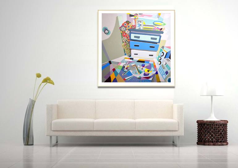 Original Pop Art Landscape Painting by Alejos Lorenzo